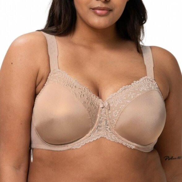 Cotton minimizer bra with soft cups and no underwires Colors White