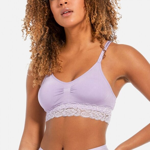 MAGIC Comfort bra Spaghetti Lace Lavender 4