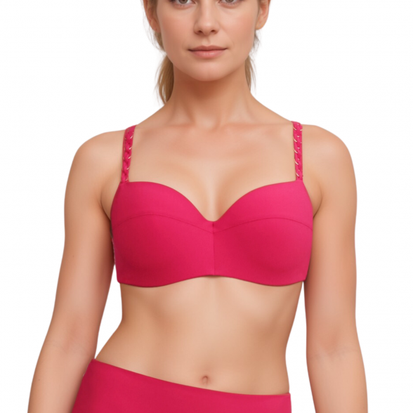 Chantelle Emblem Cybelle Pink swim bikini top