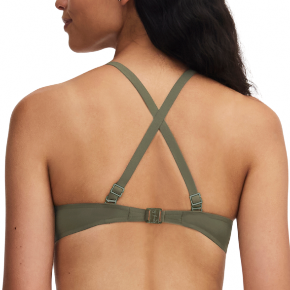 Chantelle Emblem Khaki Green push-up peldēšanas krūšturis 3