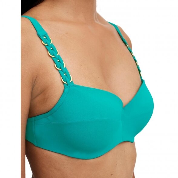 Chantelle Emblem Lake Blue swim bikini top 1