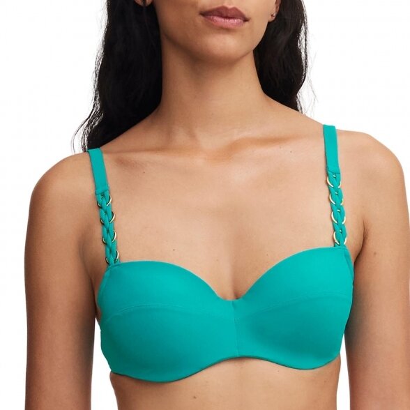 Chantelle Emblem Lake Blue swim bikini top