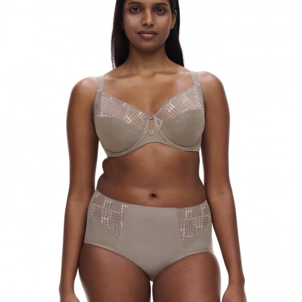 CHANTELLE Intrigue klasikinės kelnaitės Safari Grey 3