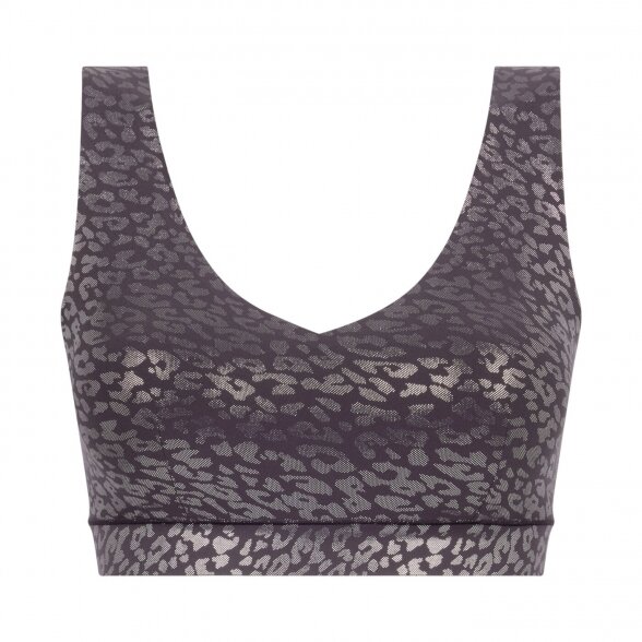 CHANTELLE Soft Stretch bra top Ink shimmer print 2