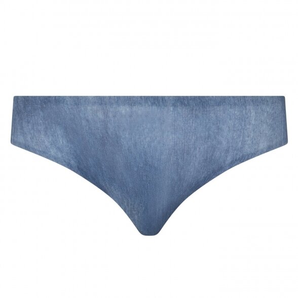 CHANTELLE Soft Stretch бесшовные трусы бикини Blue denim 2