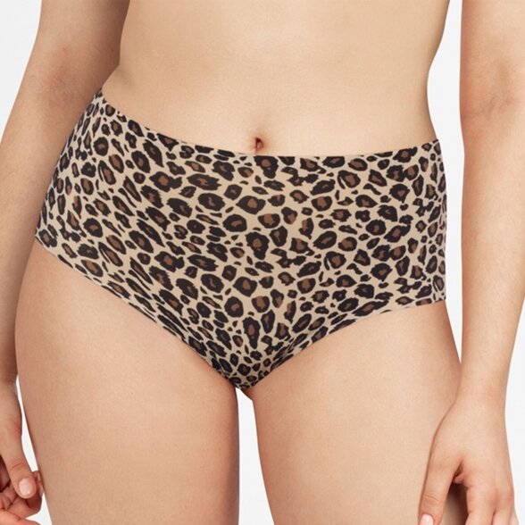 CHANTELLE Soft Stretch klasiskās bezšuvju biksītes Leopard