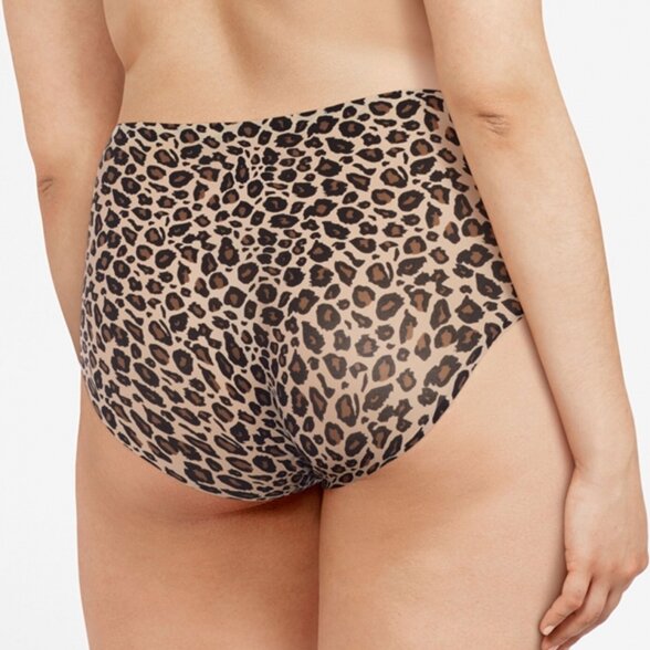 CHANTELLE Soft Stretch klasikinės besiūlės kelnaitės Leopard 1