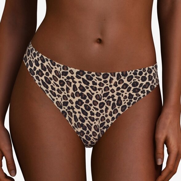 CHANTELLE soft stretch stringai Leopard