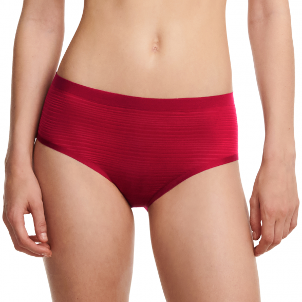 CHANTELLE Soft Stretch Stripes Passion Red Hipster besiūlės kelnaitės