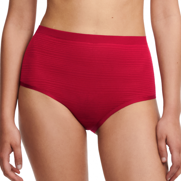 CHANTELLE Soft Stretch Stripes Passion Red бесшовные высокие трусы