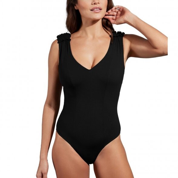 EMPREINTE Kiss Noir one -piece swimsuit