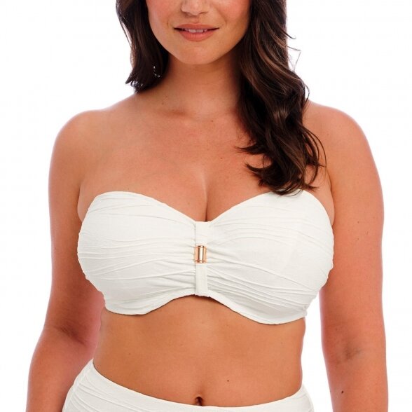 FANTASIE Beach Waves Bandeau maudymosi kostiumėlio liemenėlė nuimamomis petnešėlėmis LIN 3