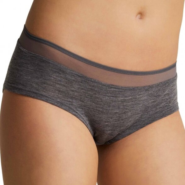 Women's Merino Wool Hipster Briefs With Boxer Waist Band