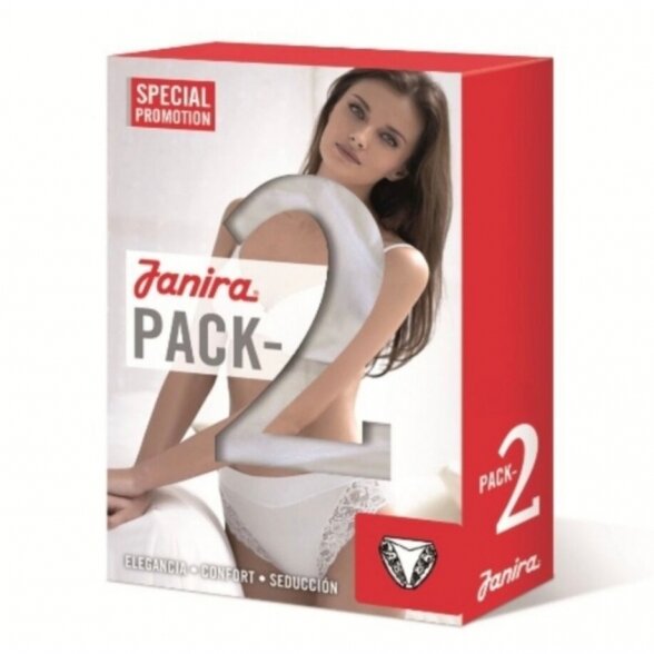 JANIRA Braga Essential pack-2 medvilninės kelnaitės 2