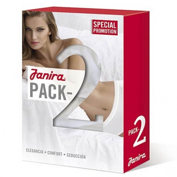 JANIRA Pack-2 Slip Essential 2 cotton women's briefs 2