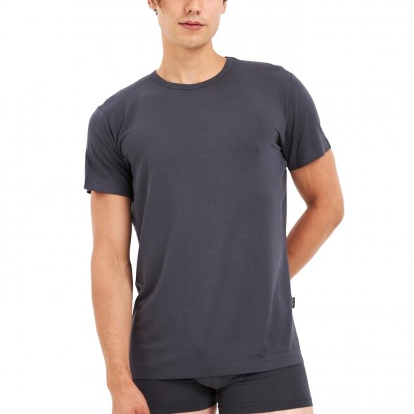 JOHN FRANK Modal vyriški marškinėliai trumpomis rankovėmis 1