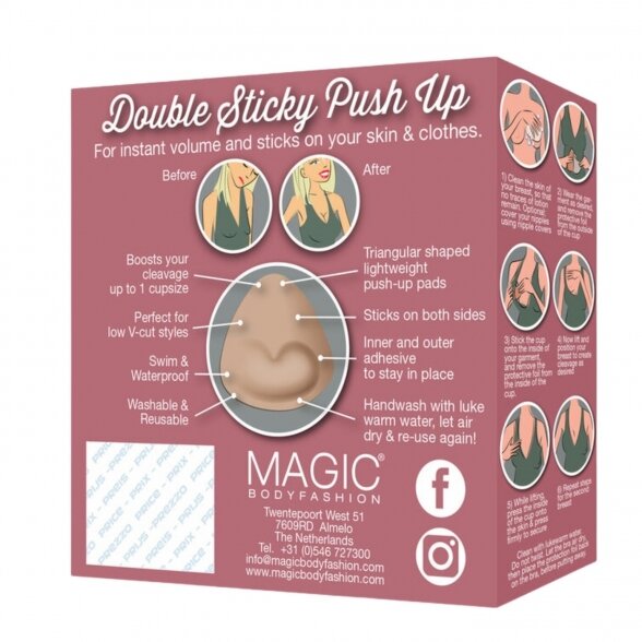 MAGIC Double Sticky Push-up įdėklai liemenėlei 5