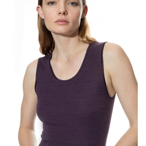 MEY Exquisite Perfect Plum women's tank top from wool and silk 2