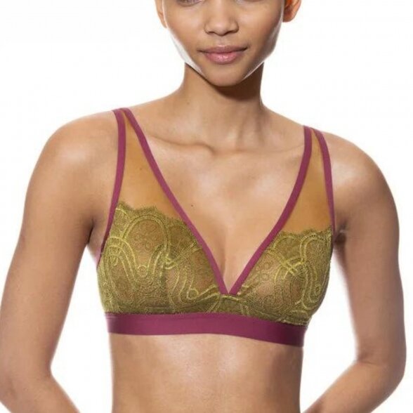 MEY Poetry Fame bralette Urban Green 1