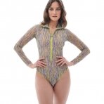 RODASOLEIL 3DPen smart swimsuite with sleeves and zipper