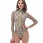 RODASOLEIL 3DPen smart swimsuite with sleeves and zipper