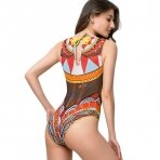 RODASOLEIL Africa smart sleeveless swimsuit