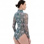 RODASOLEIL Irises smart swimsuite with sleeves and zipper