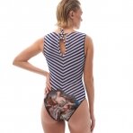 RODASOLEIL Stripes smart sleeveless swimsuit