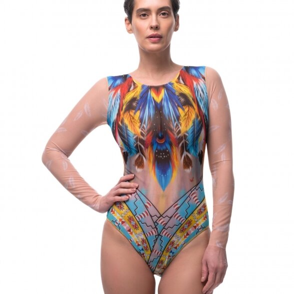 RODASOLEIL Dreamcatcher smart swimsuite with sleeves 1