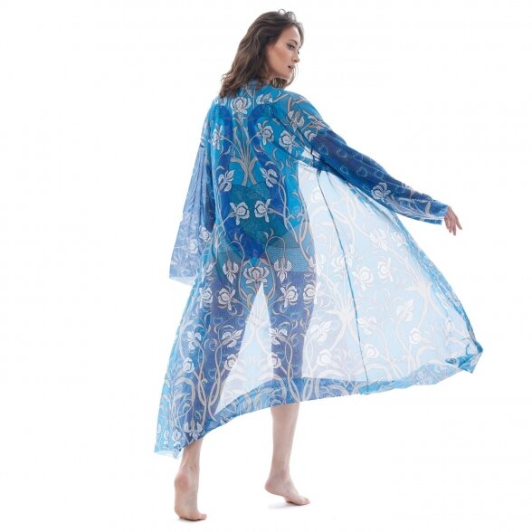 RODASOLEIL Peacock beach robe 2