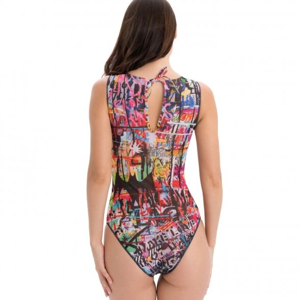 RODASOLEIL Skeleton smart sleeveless swimsuit 2