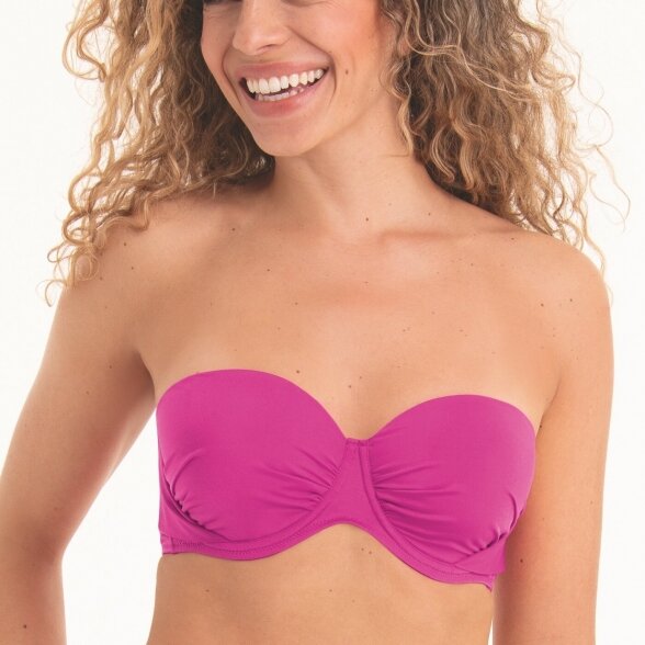 ROSA FAIA Catalina swim bikini top Passion Pink 1