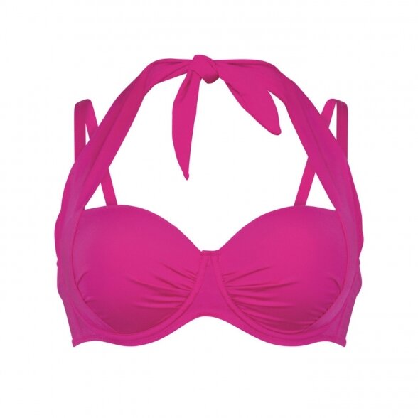 ROSA FAIA Catalina swim bikini top Passion Pink 6