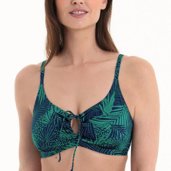 ROSA FAIA Sara Teal swim bikini top