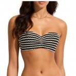 SEAFOLLY Mesh Effect Bandeau swim bikini top