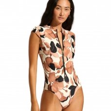 SEAFOLLY Secret Garden Zip Front  ujumistrikoo