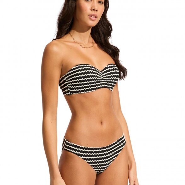 SEAFOLLY Mesh Effect Bandeau swim bikini top