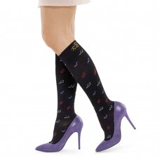 SOLIDEA Bamboo Music compression knee highs
