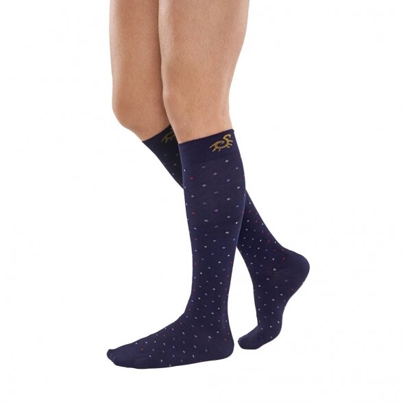 SOLIDEA Bamboo Pois compression knee highs 4