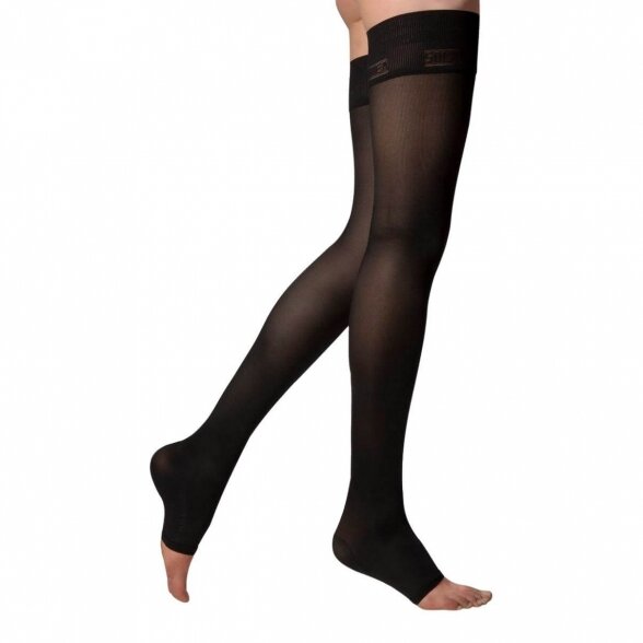 SOLIDEA Catherine Ccl.1 open toe compression thigh highs