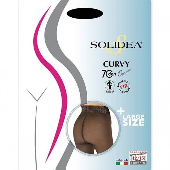 SOLIDEA Curvy 70 opaque compression tights for fuller women 3