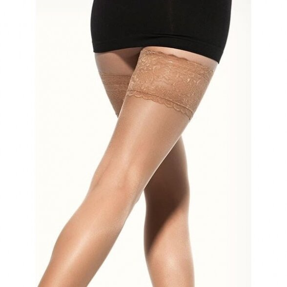 SOLIDEA Marilyn 140 Sheer Ccl1 compression hold-up stockings 2