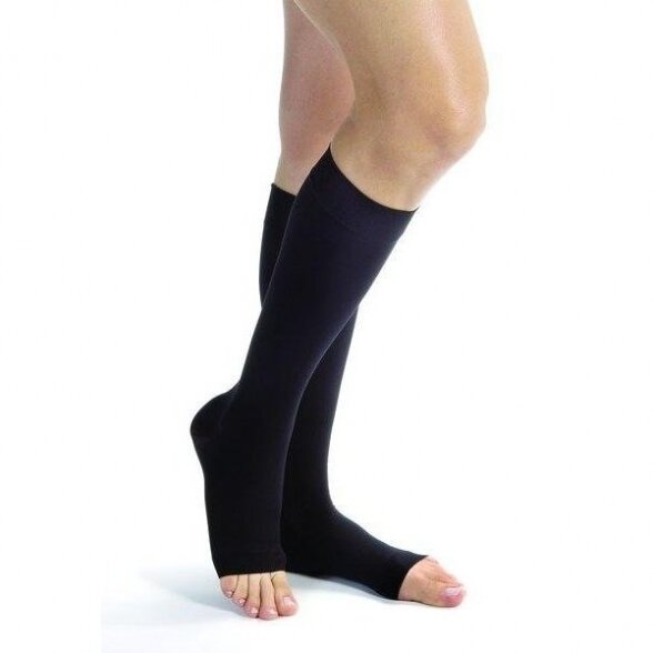 SOLIDEA Relax Unisex 140 den Punta aperta compression knee highs 3