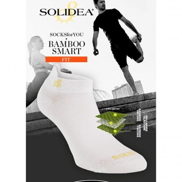 SOLIDEA Socks4You Bamboo Smart Fit zeķes līdz potītei 5