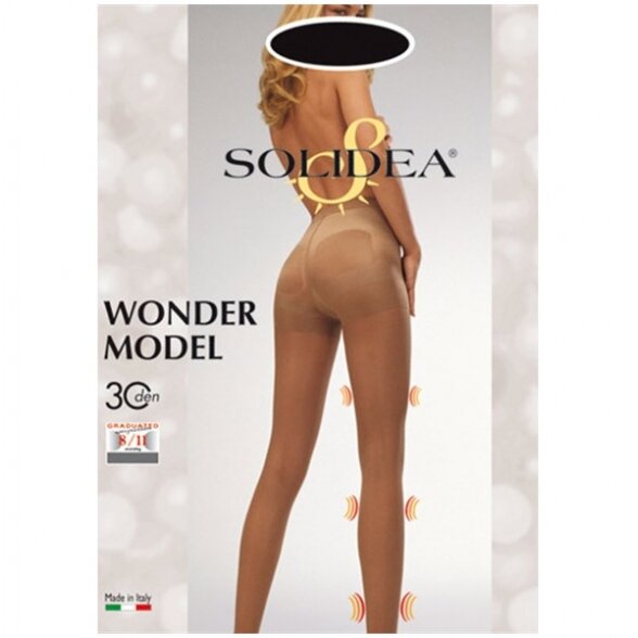 SOLIDEA Wonder Model 30 den sheer compression tights 4