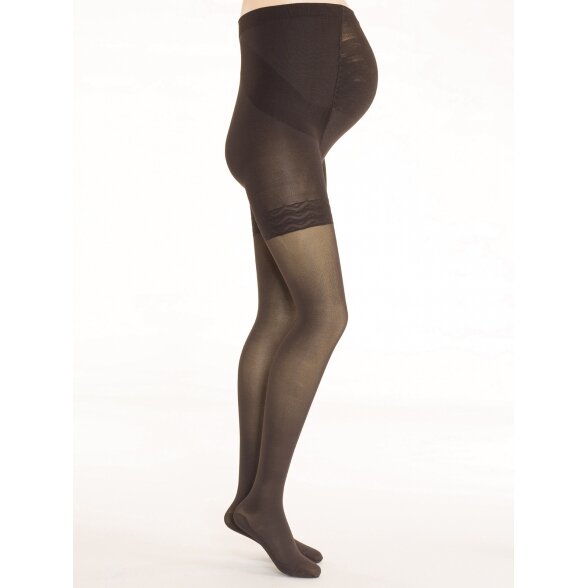 SOLIDEA Wonder Model Maman 140 opaque maternity compression tights 2