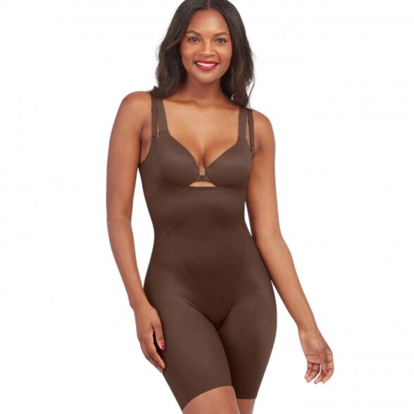 SPANX Thinstincts™ 2.0 Open-Bust Mid-Thigh slimming bodysuite 3