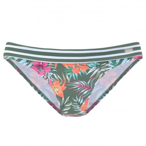 Venice Beach Summer  bikini bottom Olive Flower