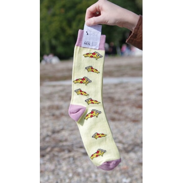 Mens socks Pizza 2