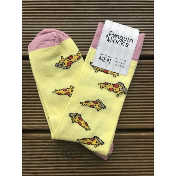 Mens socks Pizza